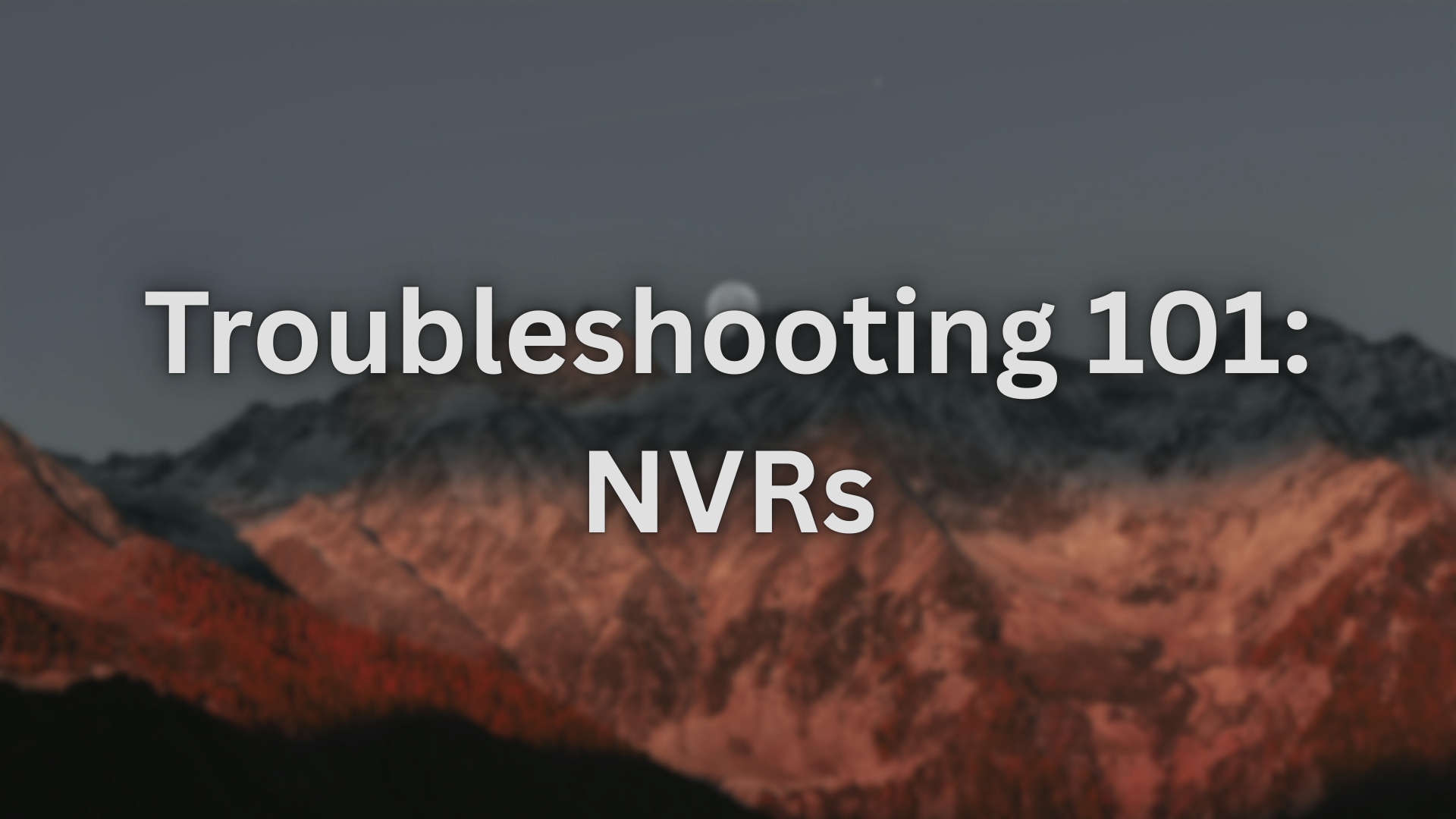 NVR Offline? Common Fixes for a Montavue NVR thats Not Working