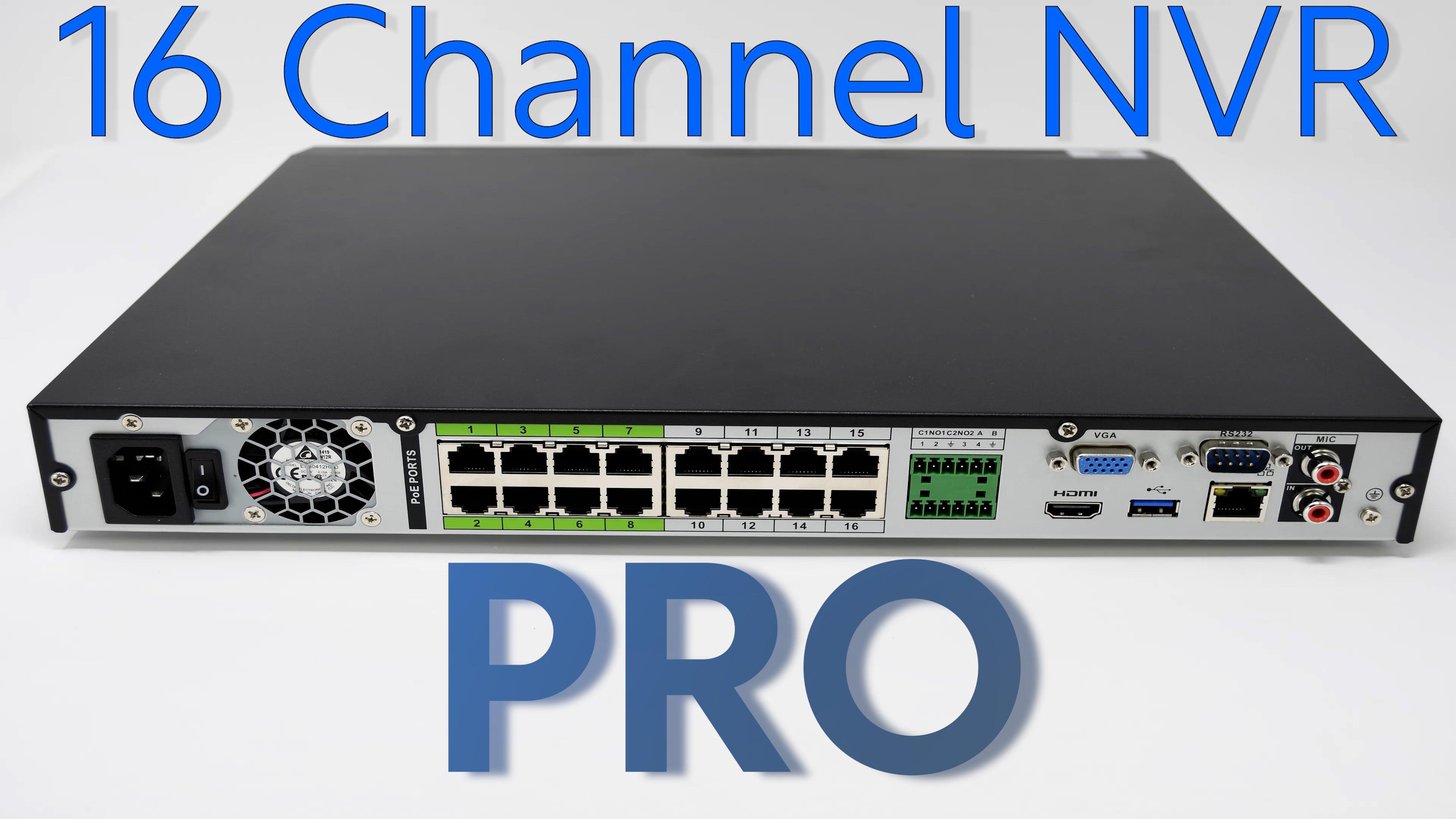 Montavue NVR Series: 16 Channel 4K PoE PRO NVR - Montavue