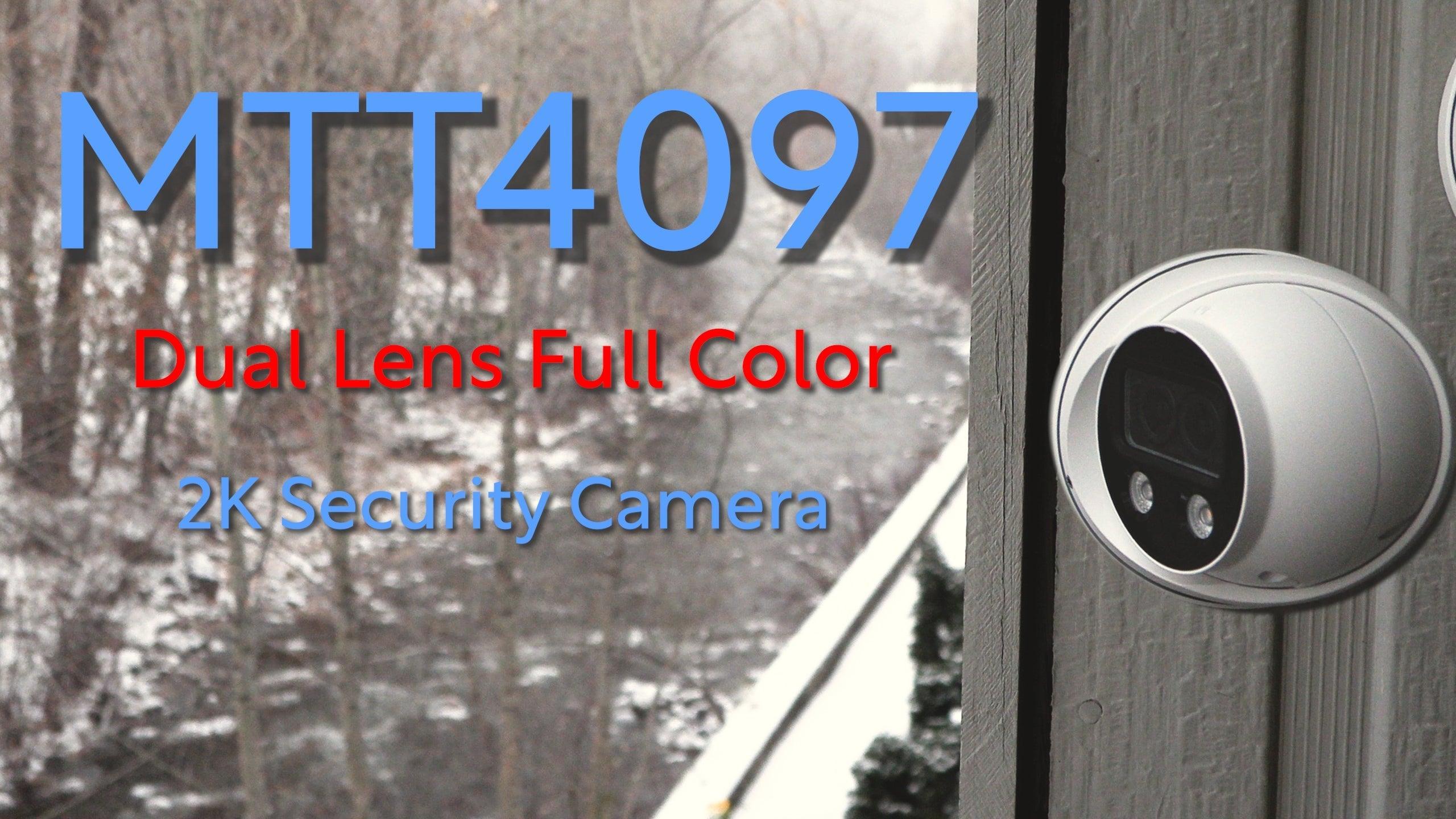 MTT4097 Dual Lens Full Color Night Camera with Two-way Audio and Intelligent Monitoring - Montavue