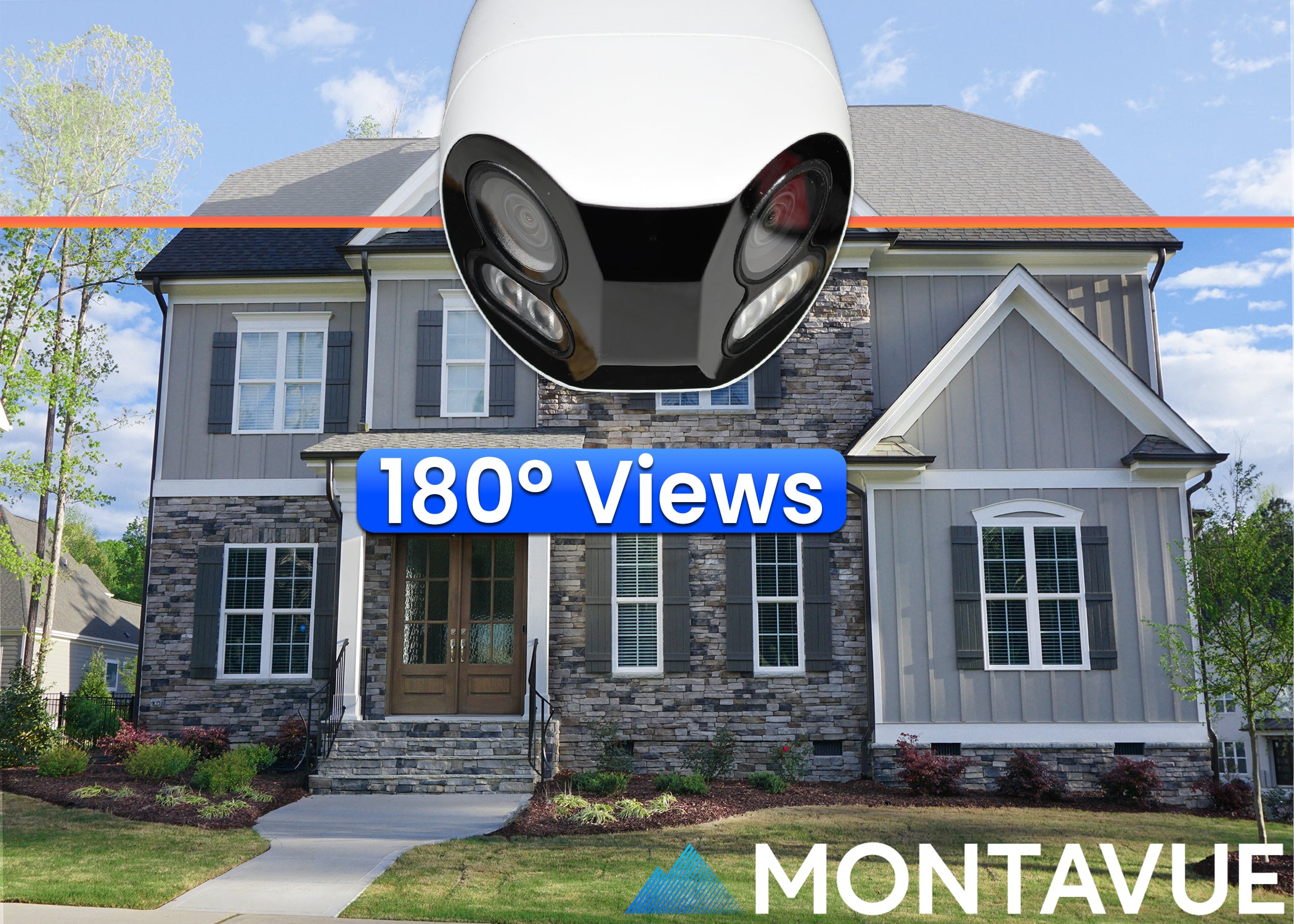 MTB180C | 8MP 4K 180° Low Profile Panoramic Bullet Camera with Full Color and SMD 4.0 - Montavue
