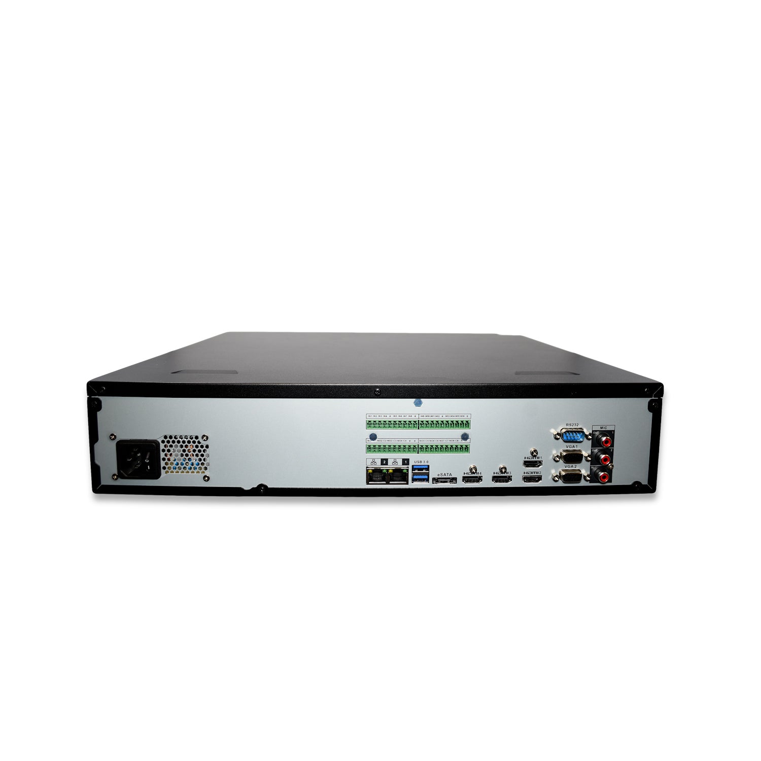 MNR68064-AI | 64 Channel 4K H.265+ Ultra-AI NVR with 160TB (8x20TB) HDD Max Internal Capacity, eSATA Expandable - HDDs Not Included - Montavue