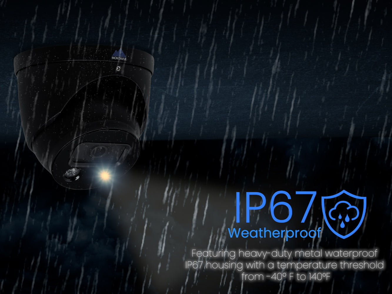 MTT8106-AD-AP | 8MP 4K Turret Security Camera with Active Deterrence, Acupick, and SMD 4.0 - Montavue