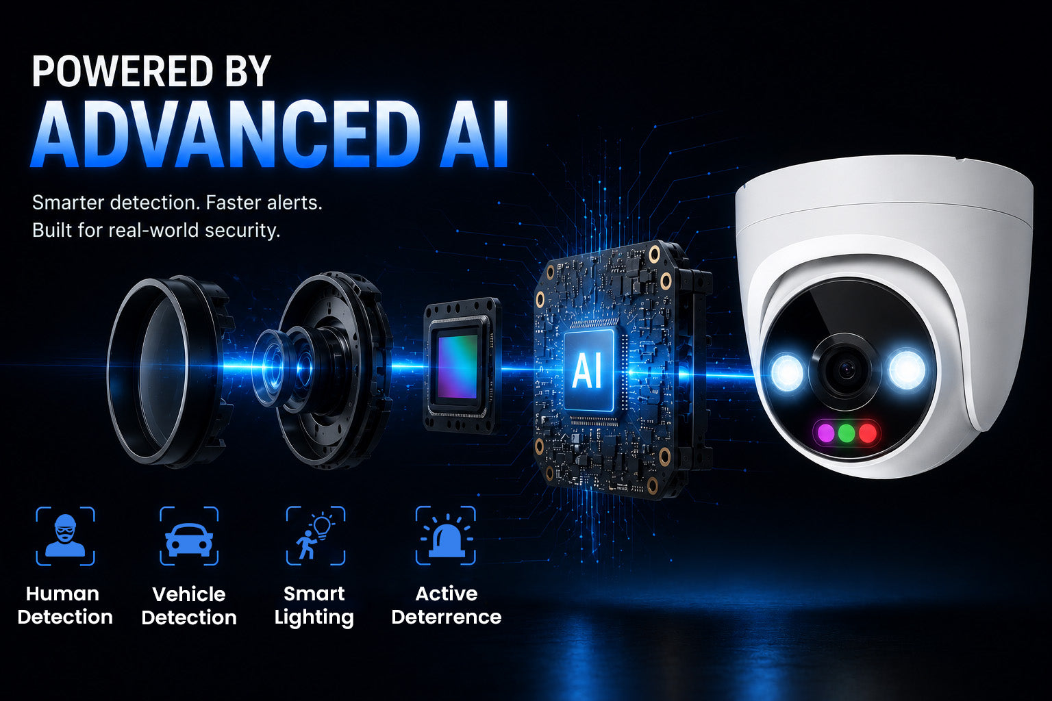 12MP 4K Nexus RGB Turret IP Security Camera System with Pro 8 Channel PoE NVR & 2TB HDD - Montavue