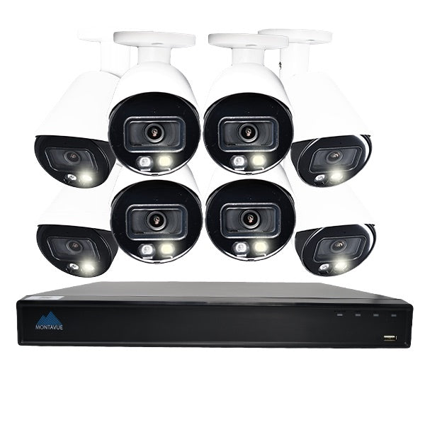 MTT4095, MTB4095, MTD4095, NVR, security camera system, IP PoE Wired, 2K 4MP, Indoor, outdoor, full night color, smart motion detection, AI