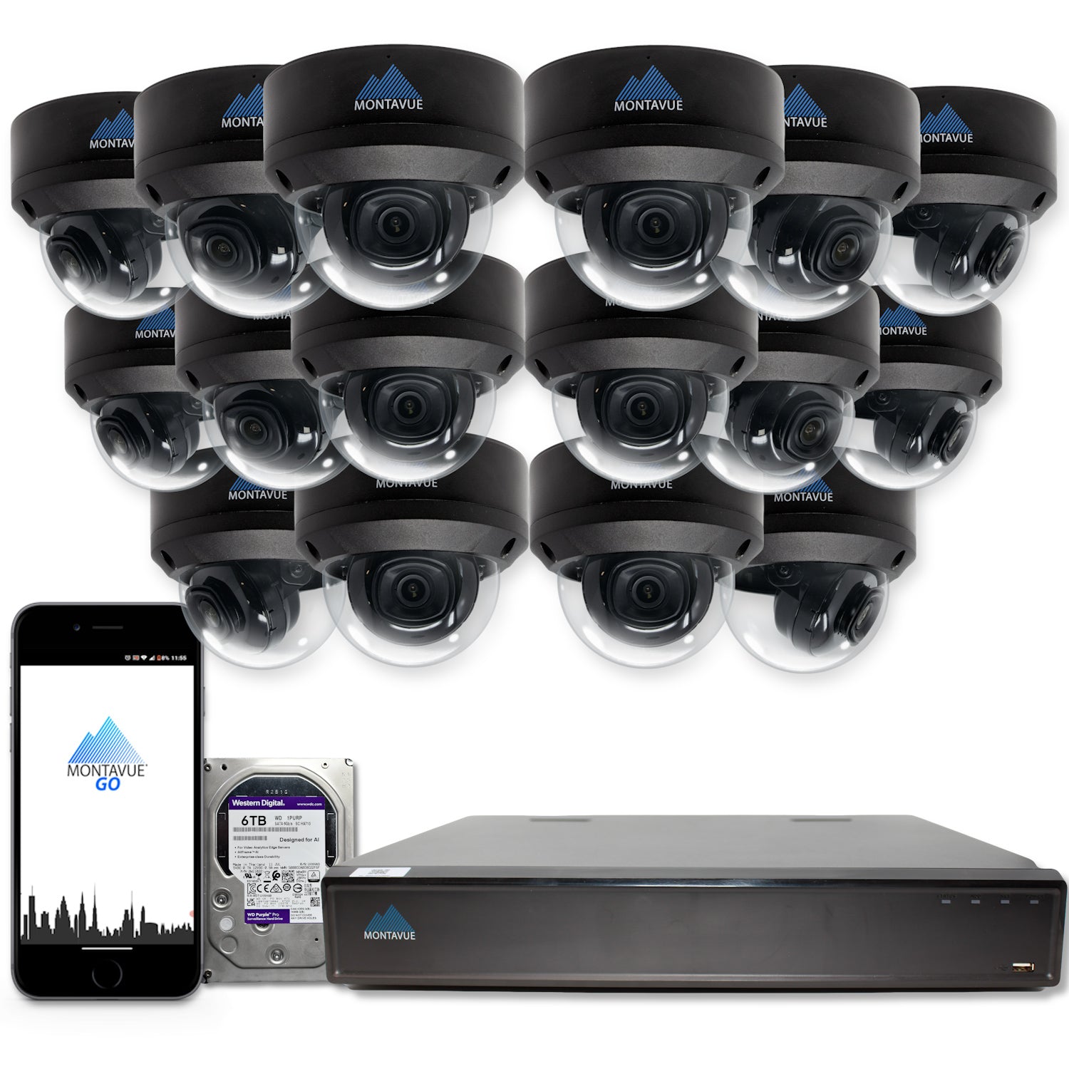 MTD8108-X Package | 8MP 4K SMD 4.0 Dome Cameras and 32 Channel NVR with 6TB HDD - Montavue