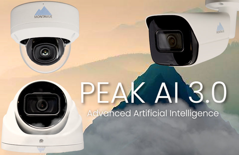 4K security camera system wired PoE IP with audio, AI, smart motion detection