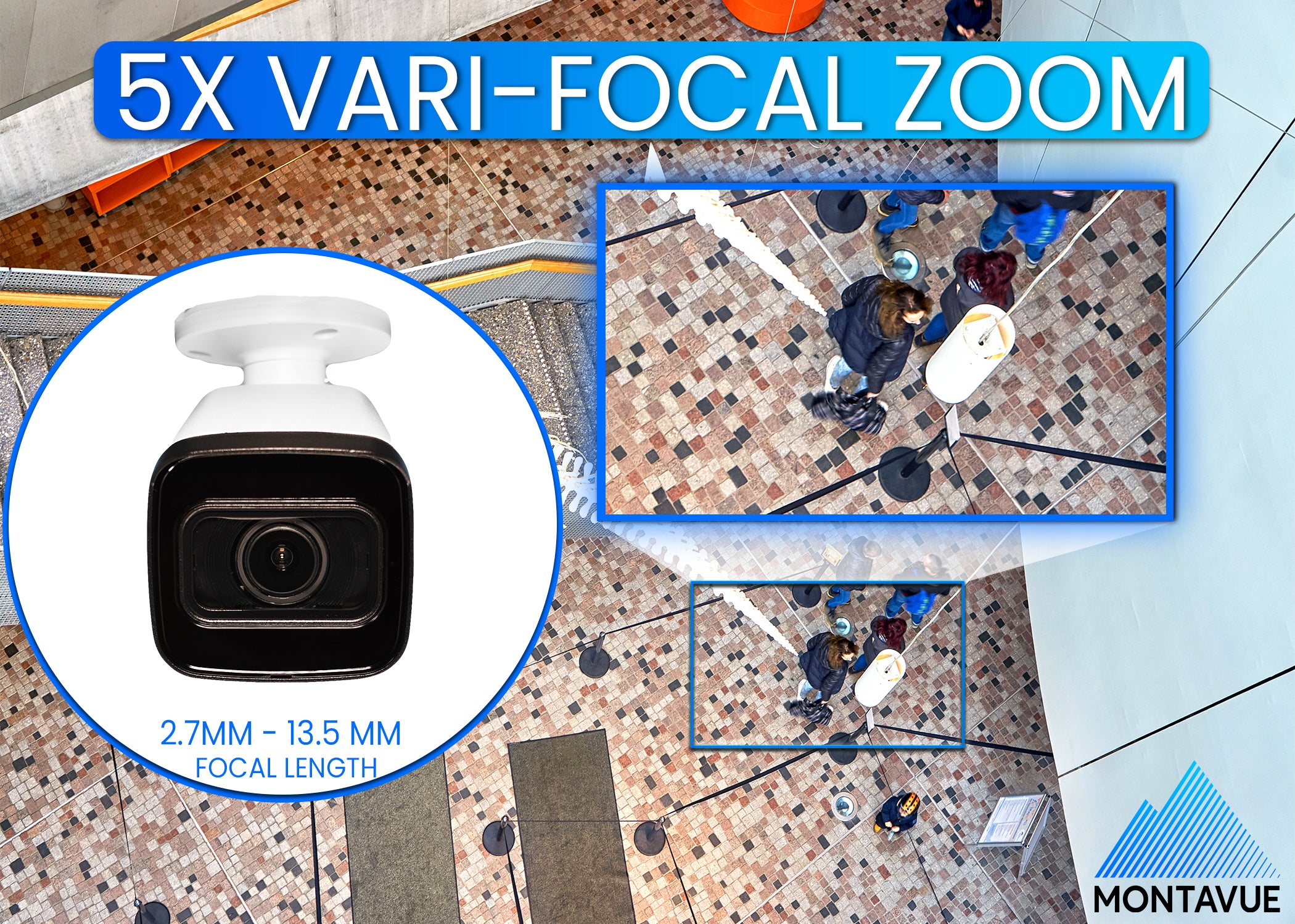 MTB8113-V-AISMD Package | 8MP 4K Smart Varifocal Bullet Cameras and 8 Channel 4 Series AI NVR and 2TB HDD - Montavue