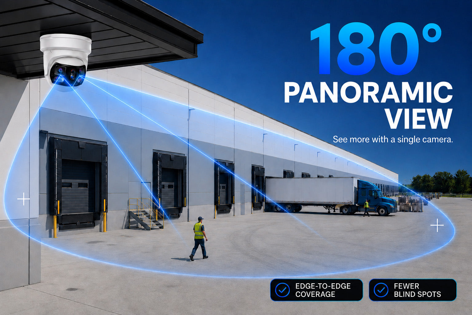 MNTP-8-301 Montavue Nexus 8MP 4K 180° Panoramic Turret PoE IP Security Camera - Montavue
