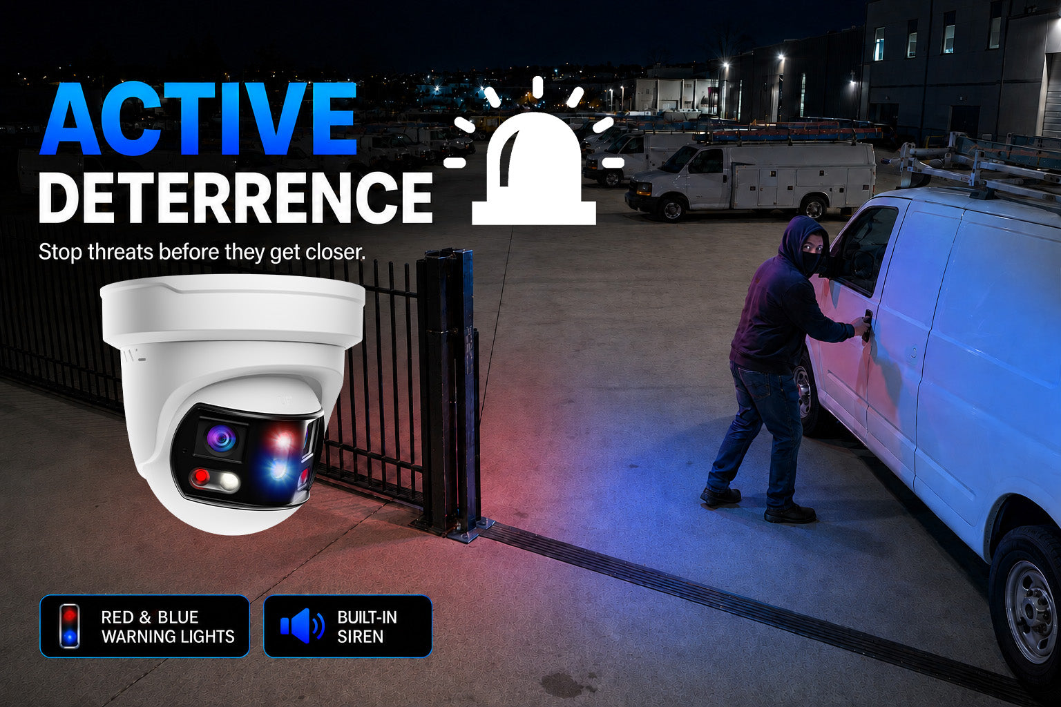 MNTP-8-301 Montavue Nexus 8MP 4K 180° Panoramic Turret PoE IP Security Camera - Montavue