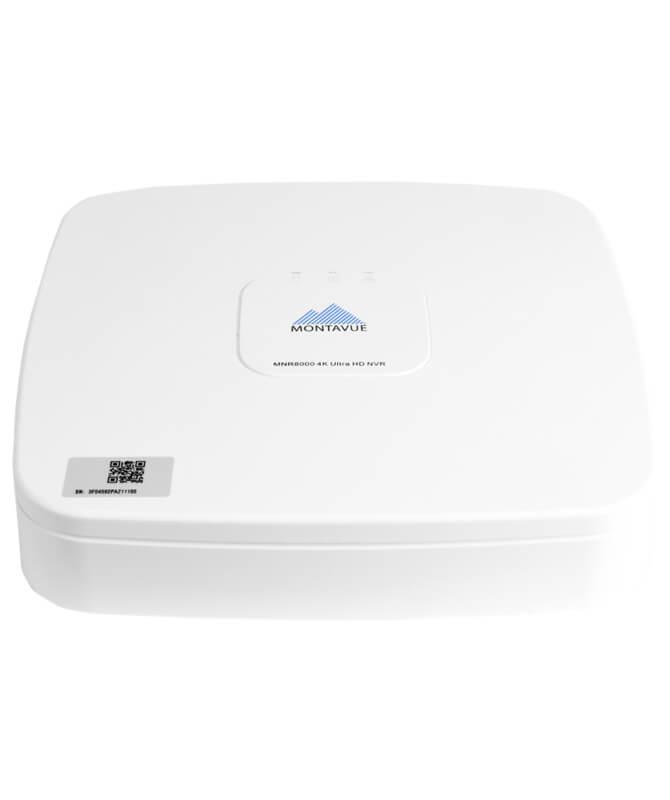 MNR8040X-4 | 4 Channel 4K H.265 NVR with 16TB HDD Max Capacity - HDD Not Included - Montavue
