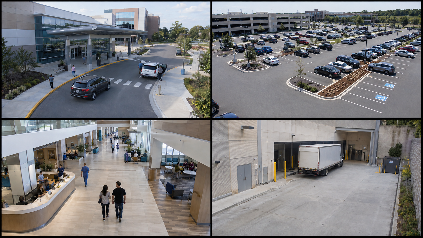 Hospital surveillance views