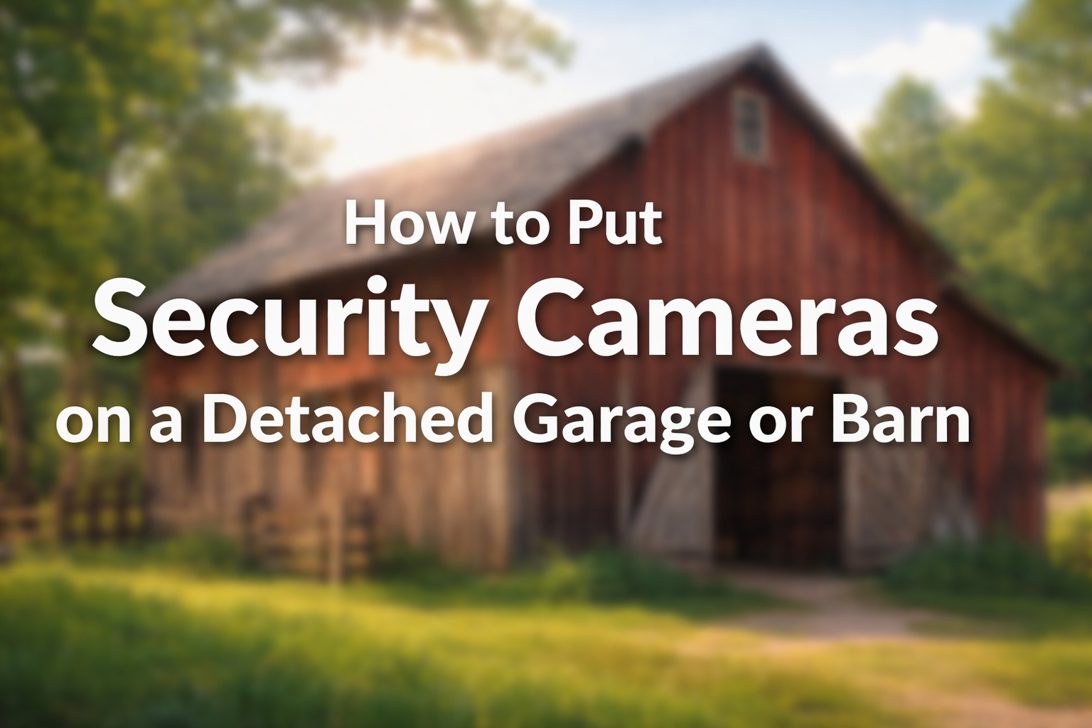 How to Put Security Cameras on a Detached Garage or Barn (Without Digging a Trench)