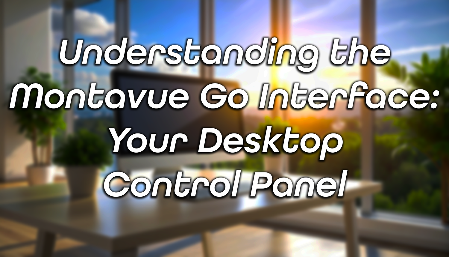 Understanding the Montavue Go Interface: Your Desktop Control Panel
