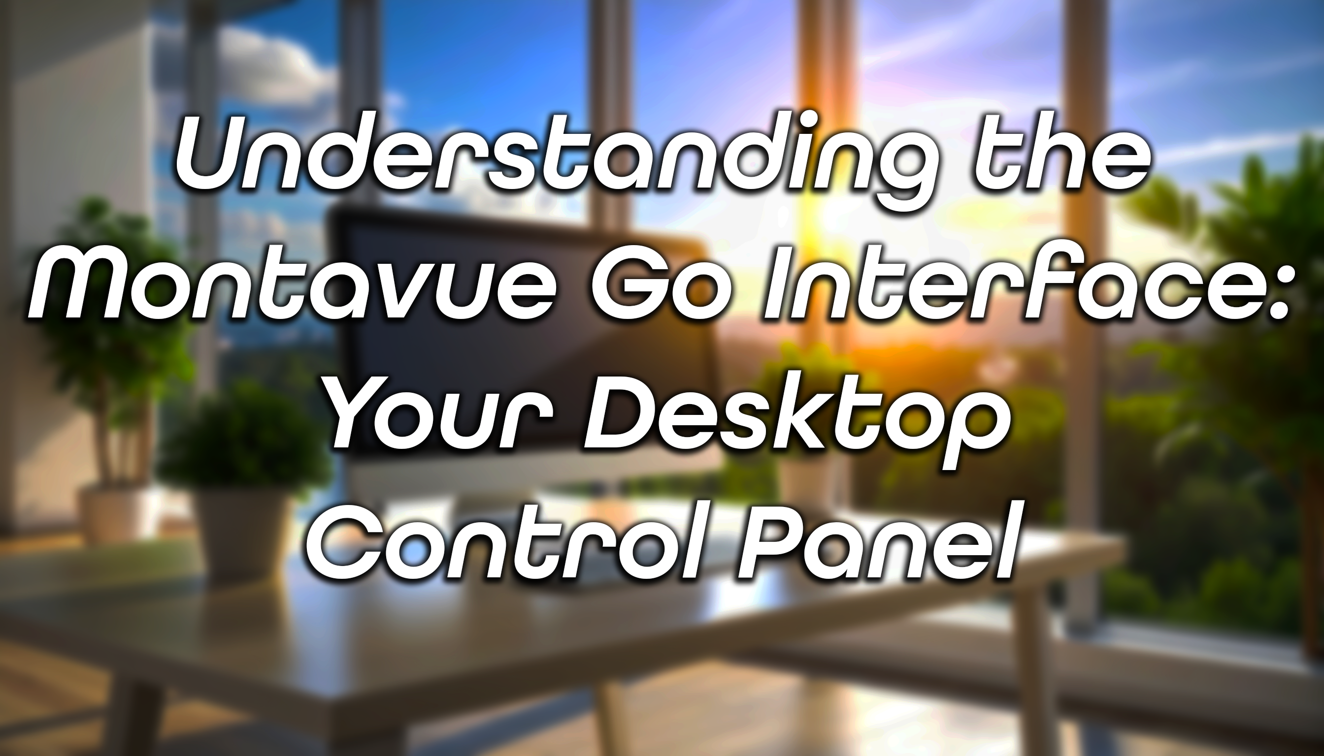 Understanding the Montavue Go Interface: Your Desktop Control Panel