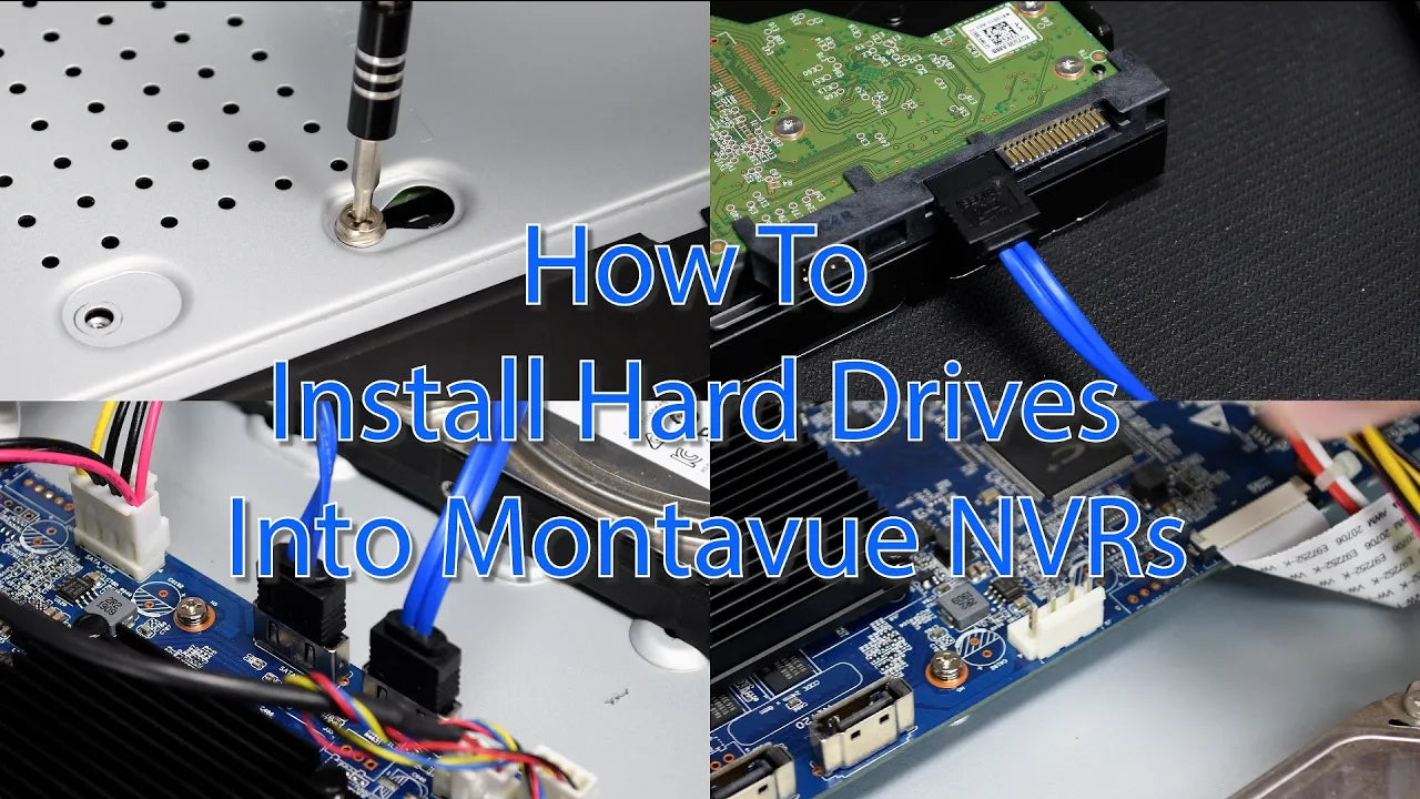 How-To Install a SATA III Hard Drive into your Montavue NVR - Montavue