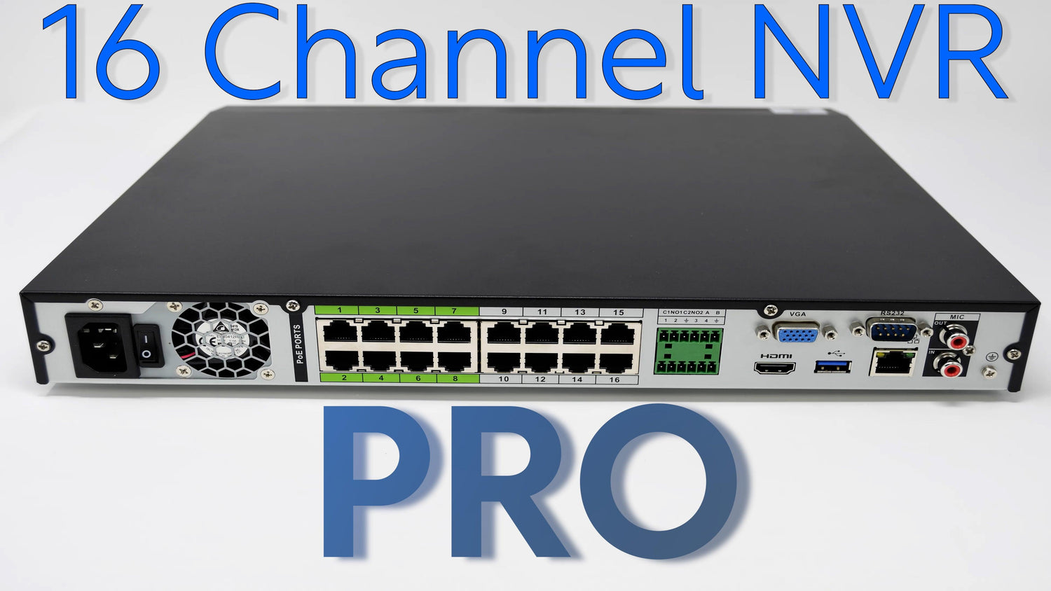 Montavue NVR Series: 16 Channel 4K PoE PRO NVR - Montavue