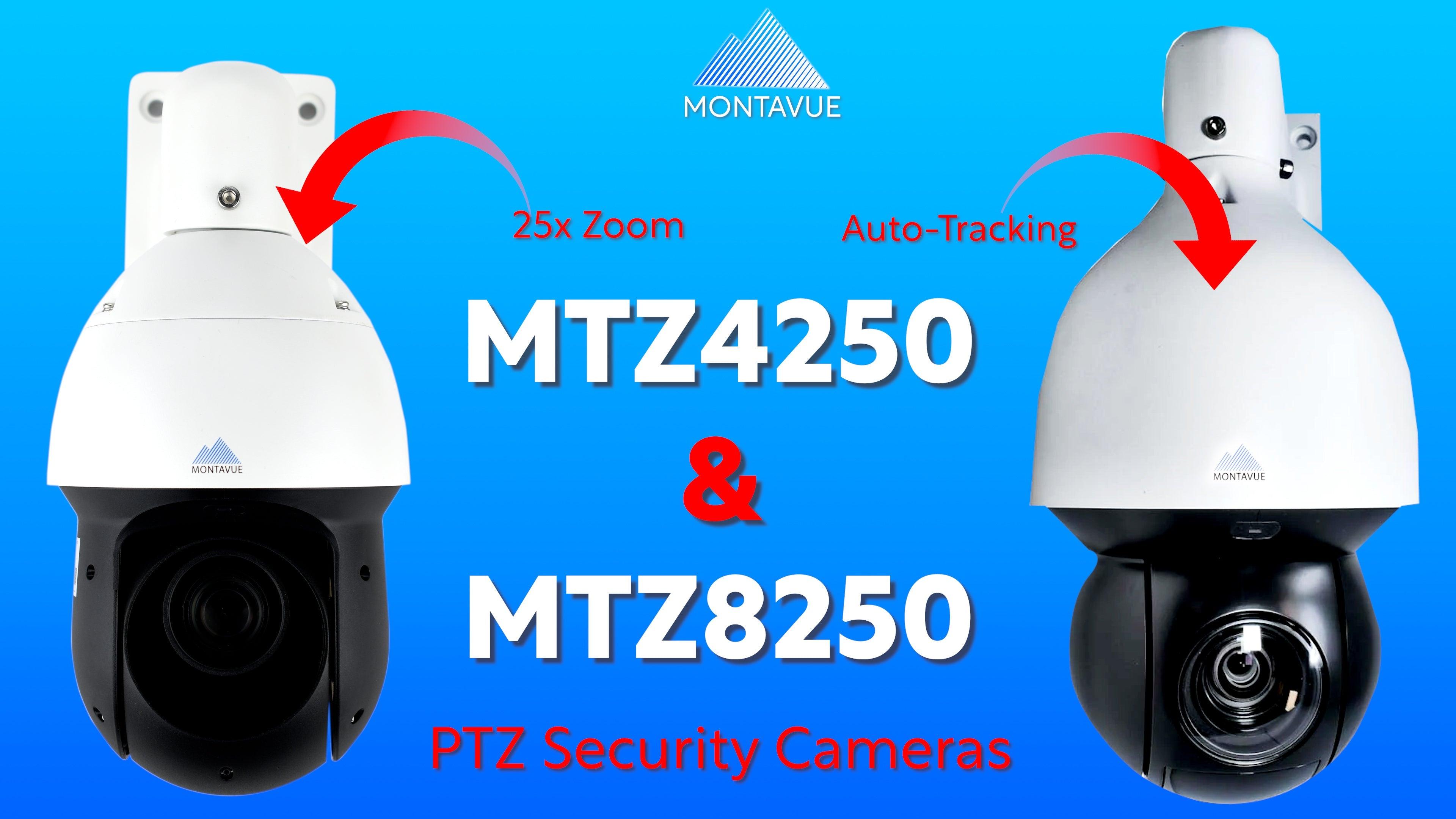 MTZ4250 & MTZ8250  PTZ Info Video x25 zoom, 300+ IR Nightvision, 4k Auto-tracking, and Smart Detect - Montavue