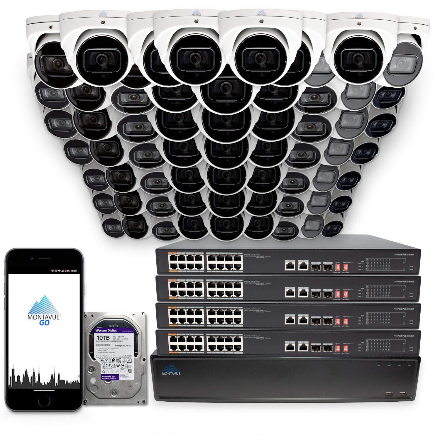 64 Channel Security Camera Systems