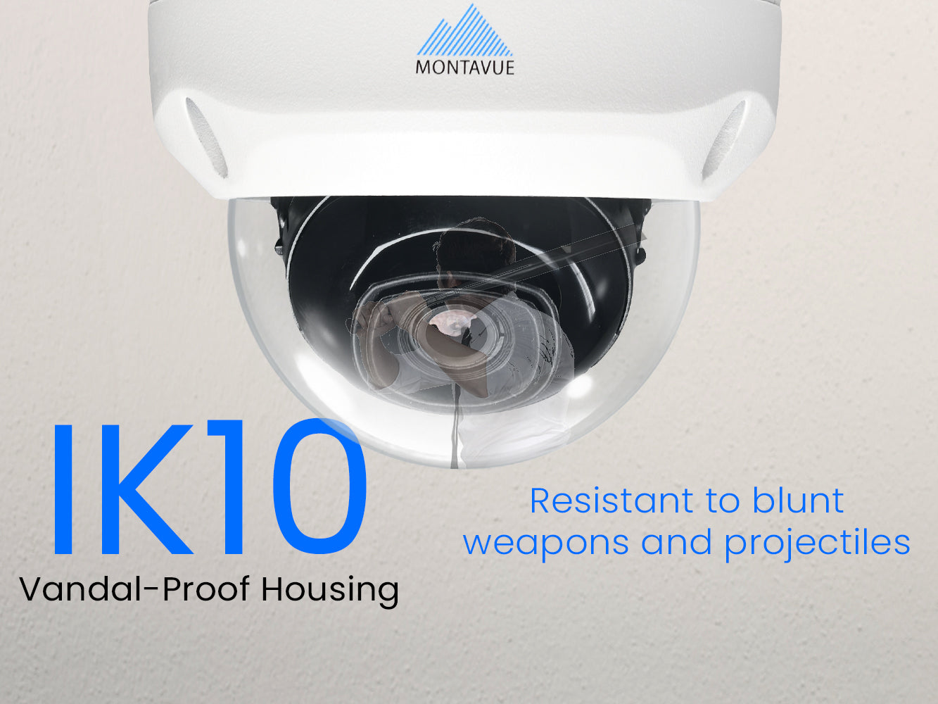 MTD4095 | 4MP 2K Vandal-Proof IK10 Dome Security Camera with SMD+