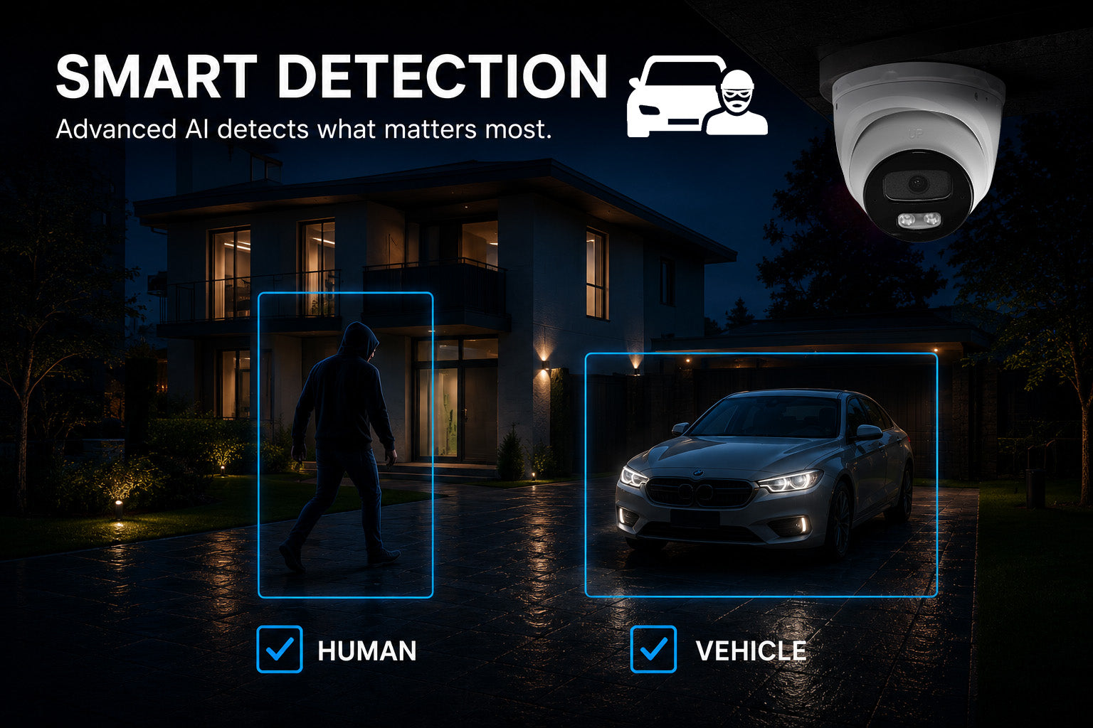 8MP 4K Nexus Active Deterrence Turret IP Security Camera System with Pro 32 Channel NVR & 6TB HDD - Montavue