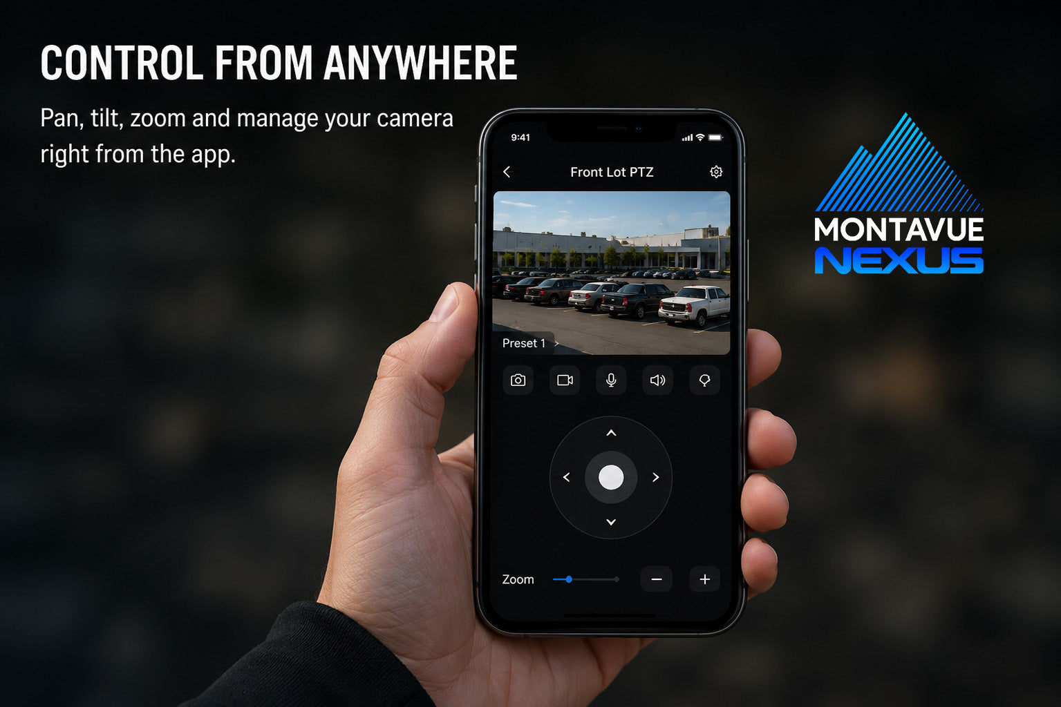 MNZ-45-101 Montavue Nexus 4MP 5x Zoom Pan Tilt Zoom Camera - Montavue