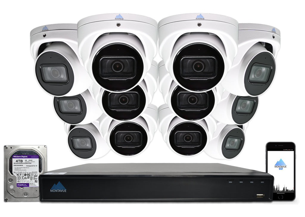 MTT8106-SMD Package | 8MP 4K Basin AI Smart Motion Turret Cameras and