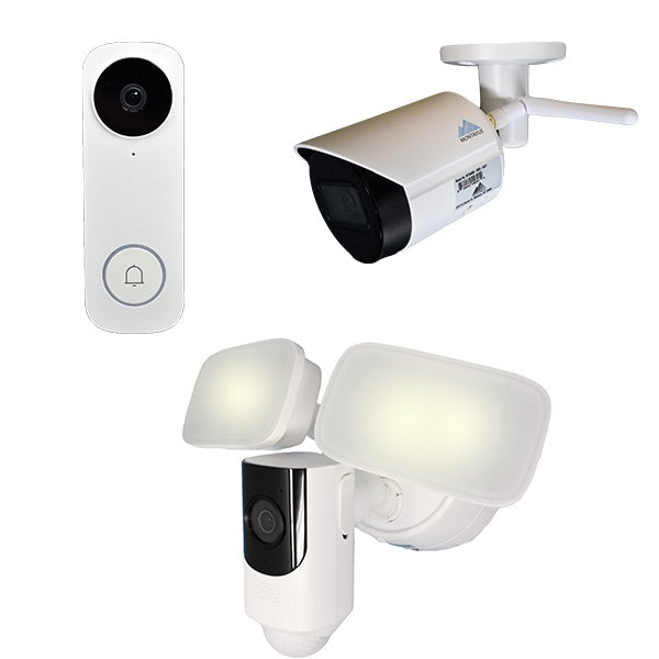 Doorbell, floodlight, wifi bullet security camera, wireless, 2K, SMD, 2 way audio, mtdb5124, mtfl5098, mtb4090-wifi