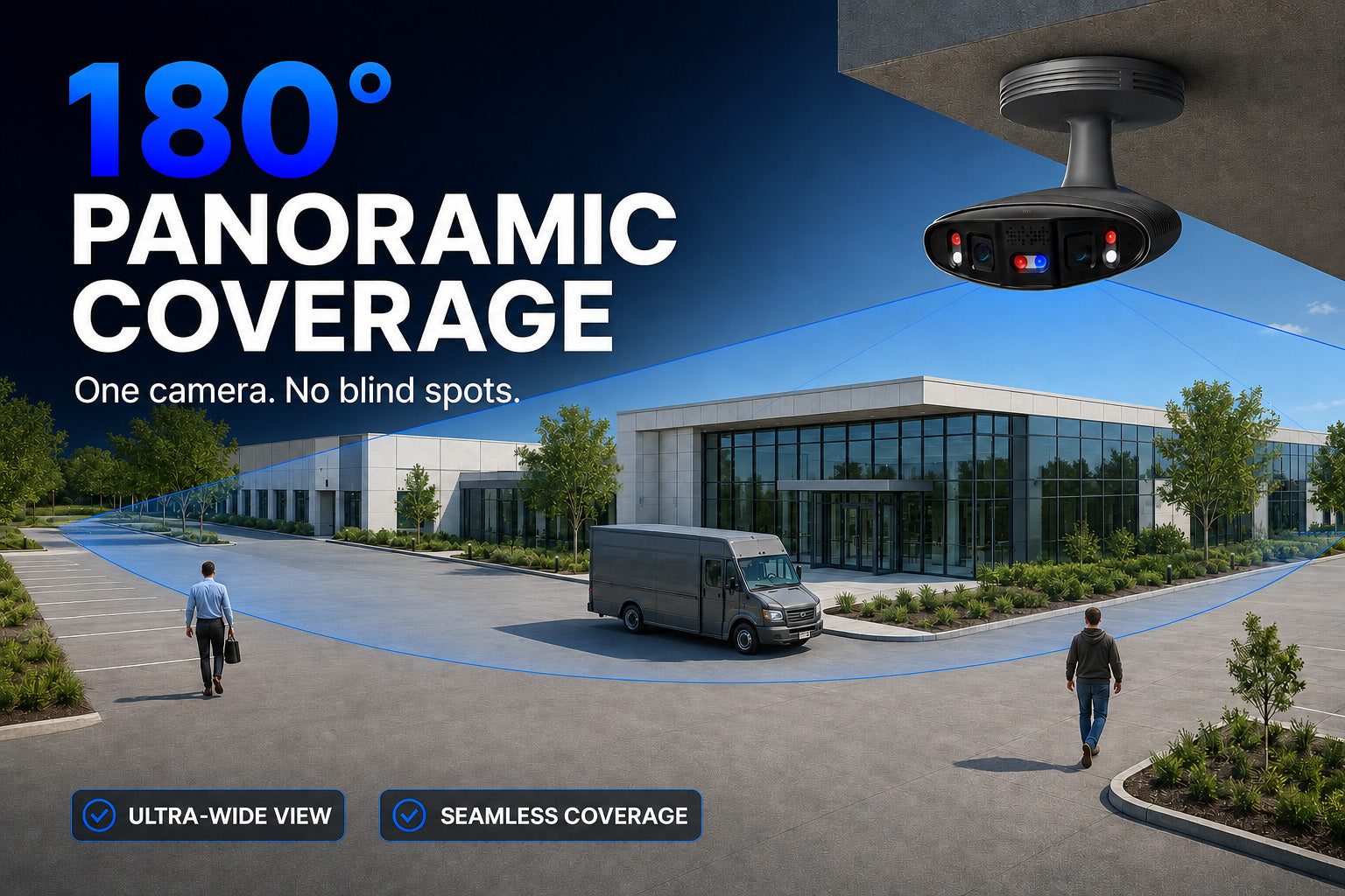 MNBP-8-301 Montavue Nexus 8MP 4K 180° Panoramic Bullet PoE IP Security Camera - Montavue
