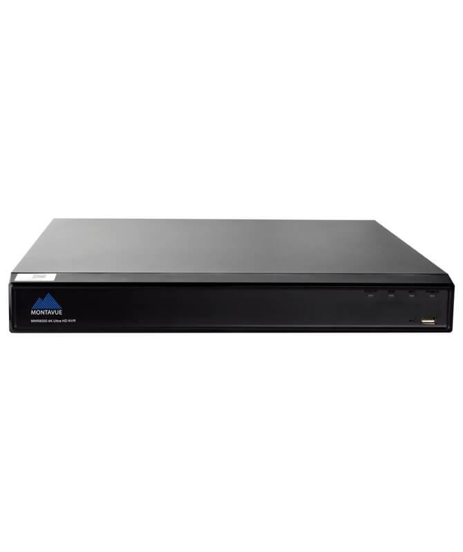 MNR4216-16P-AI | 16 Channel 4K H.265+ AI NVR with 32TB (2x16TB) HDD Max Capacity - HDDs Not Included - Montavue